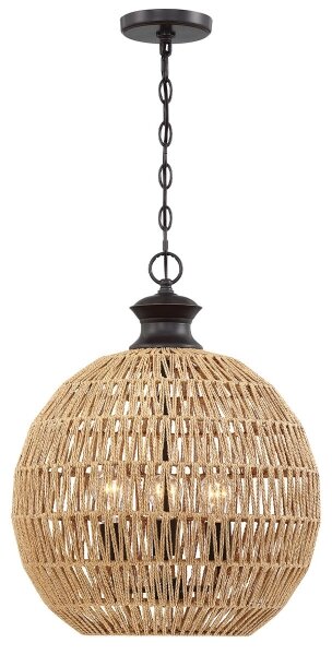 Quoizel QZ-CASABLANCA-3P-PBZ - Závesný luster na reťazi CASABLANCA 3xE27/60W/230V
