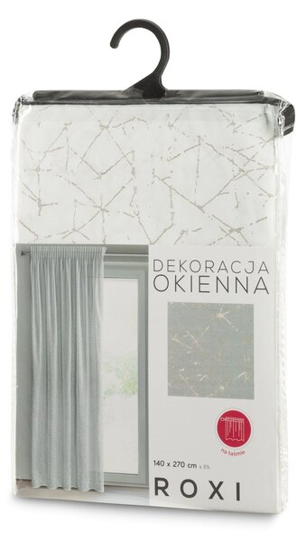 ZÁCLONA NA PÁSKE ROXI 140X270 CM BIELA