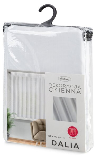 ZÁCLONA NA PÁSKE DALIA 350X150 CM BIELA