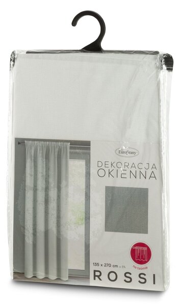 ZÁCLONA NA PÁSKE ROSSI 135X270 CM BIELA