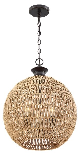 Quoizel QZ-CASABLANCA-3P-PBZ - Závesný luster na reťazi CASABLANCA 3xE27/60W/230V