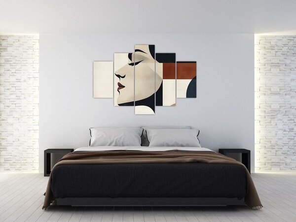 Obraz - Žena z profilu (150x105 cm)