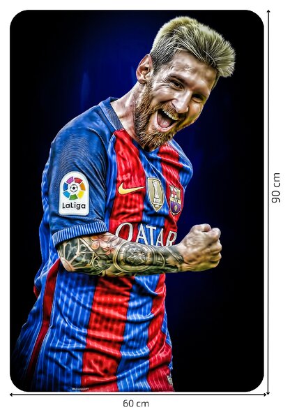 Textilná nálepka na stenu "MESSI 2"