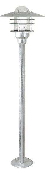 Nordlux - Vonkajšia lampa AGGER 1xE27/60W/230V IP54 strieborná 83 cm