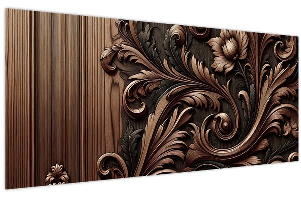 Obraz - Vzor z dreva (120x50 cm)