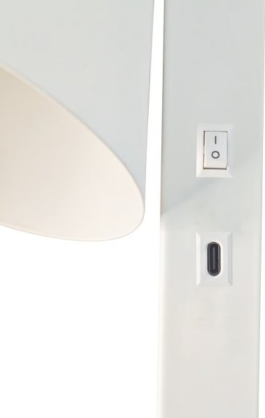 Nordlux - Nástenné svietidlo s USB WILMER 1xE14/40W/230V biela