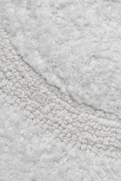Kúpeľňový koberček CROCHET biely