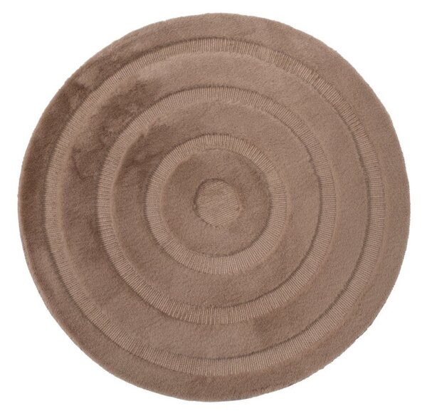 Kúpeľňový koberček MOYO CIRCLE hnedý kruh