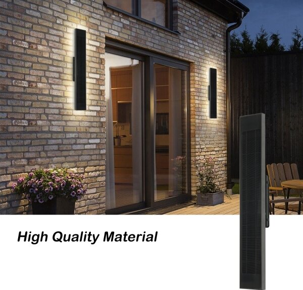 Brilagi - LED solárne nástenné svietidlo SUN LED/4W/230V 60 cm 4000 mAh IP44