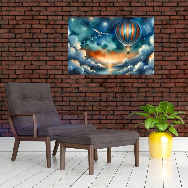 Obraz - Lietať nočnou oblohou (90x60 cm)