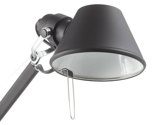 Stolová lampa Artemide Tolomeo Micro, čierna, Čierna, Pracovňa / Kancelária, Hliník, Dizajn, Stolová lampa
