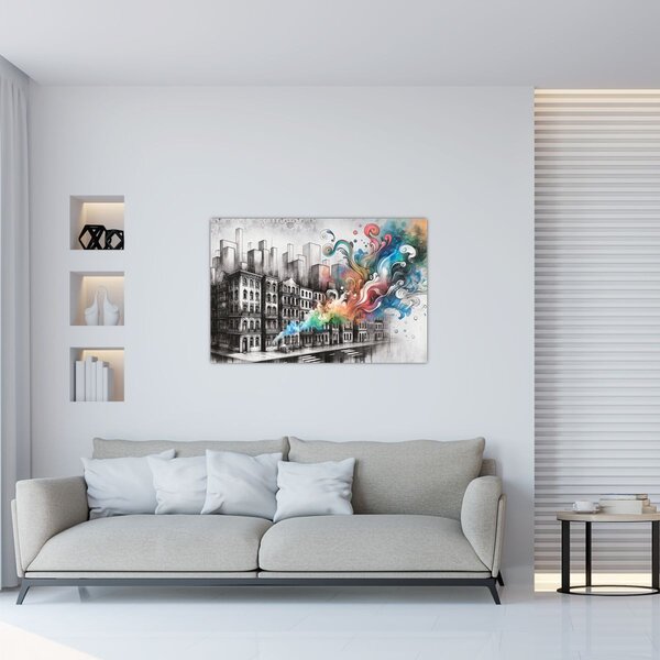 Obraz - Priemyselný život (90x60 cm)