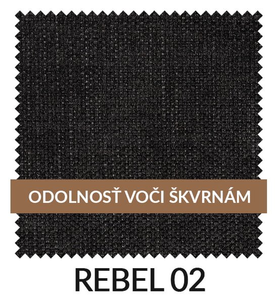 MOOD SELECTION Baria Čierna čalúnená stolička s drevenými nohami R2