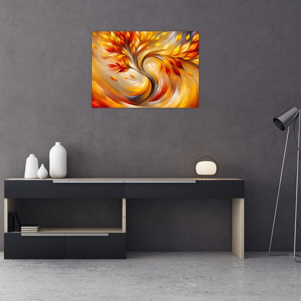 Obraz - Jesenný strom (70x50 cm)