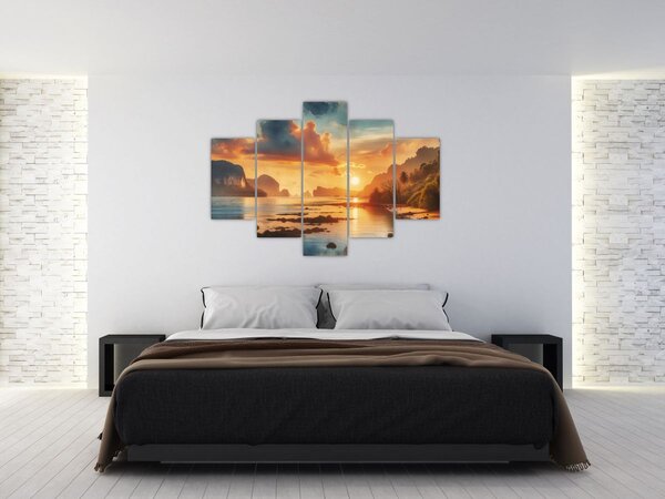 Obraz - Pohľad z pláže (150x105 cm)