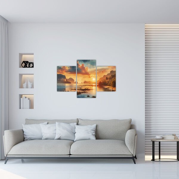 Obraz - Pohľad z pláže (90x60 cm)