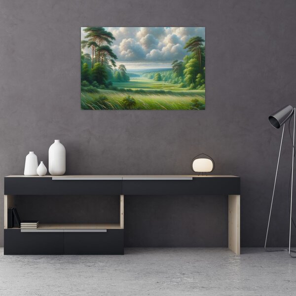 Obraz - Zelená krajina (90x60 cm)
