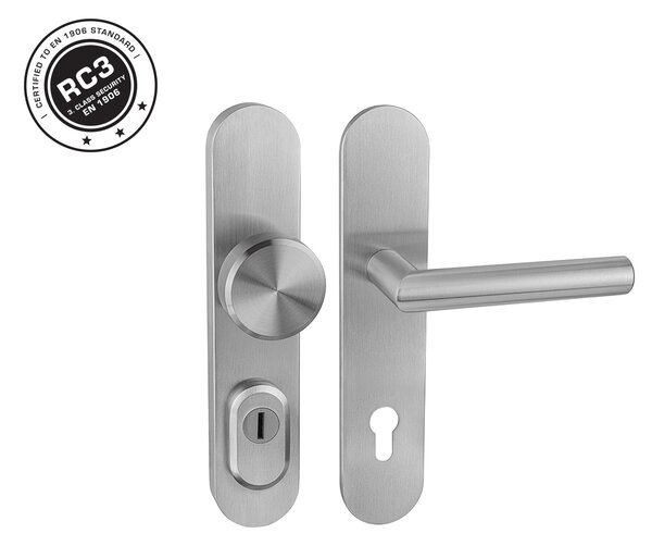 MPK - SECURO PRO SA11 PLUS - SO M8 FAVORIT madlo/kľučka 72 mm Nerez matná