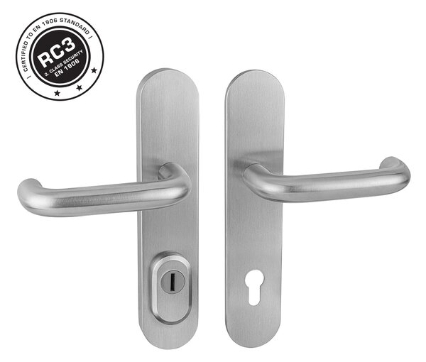 MPK - SECURO PRO SA11 PLUS - SO COSLAN kľučka/kľučka 72 mm Nerez matná