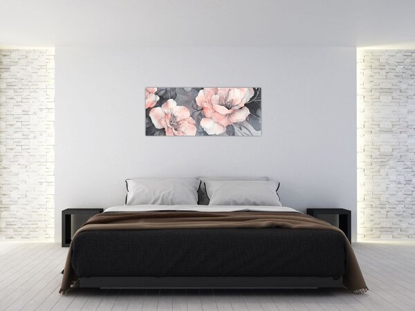Obraz - Séria kvetov (120x50 cm)