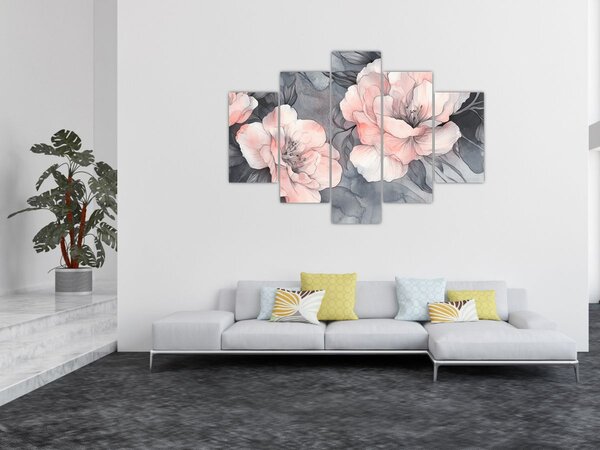 Obraz - Séria kvetov (150x105 cm)