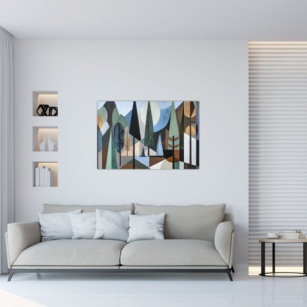 Obraz - Prírodná geometrická abstrakcia II. (90x60 cm)