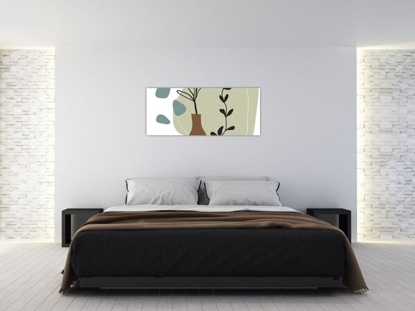 Obraz - Kvety vo váze N⁰2 (120x50 cm)