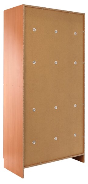 Drevená šatníková skrinka Visio - 6 boxov, 90 x 45 x 185 cm, cylindrický zámok, buk