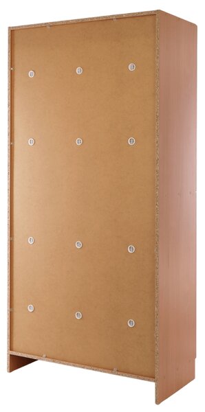 Drevená šatníková skrinka Visio - 6 boxov, 90 x 45 x 185 cm, cylindrický zámok, buk