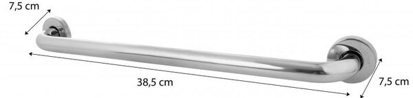 Erga Erga, nástenné rovné madlo 35cm, chrómová, ERG-YKA-P.ROD-CHR