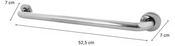 Erga Erga, nástenné rovné madlo 50cm, chrómová, ERG-YKA-P.ROD-50-CHR
