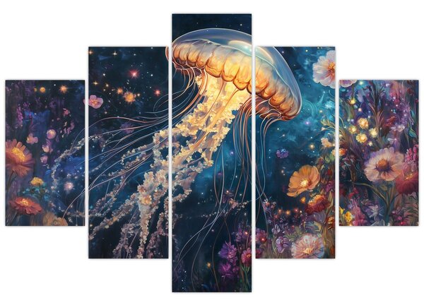 Obraz - Magická medúza (150x105 cm)