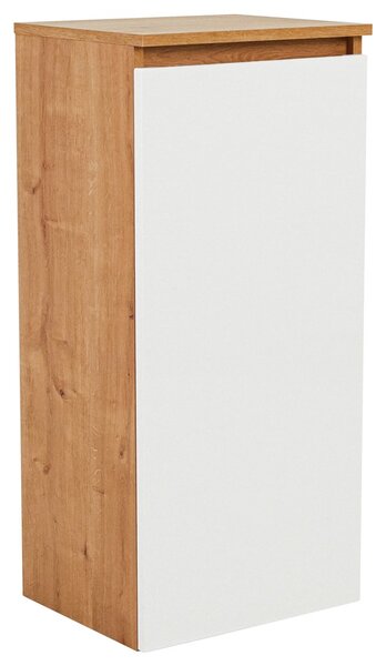 CMD Kúpeľňová skrinka s košom na bielizeň Monako 40 cm - dub/biela