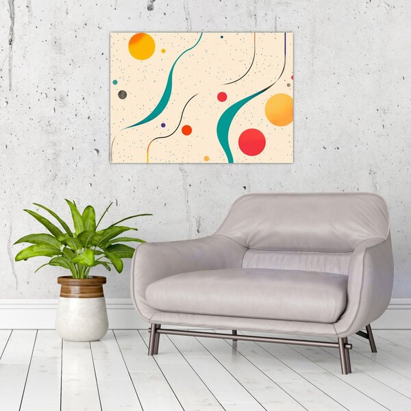 Obraz - Minimalistická farebná ilustrácia (70x50 cm)