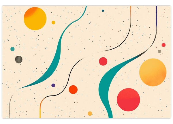 Obraz - Minimalistická farebná ilustrácia (90x60 cm)
