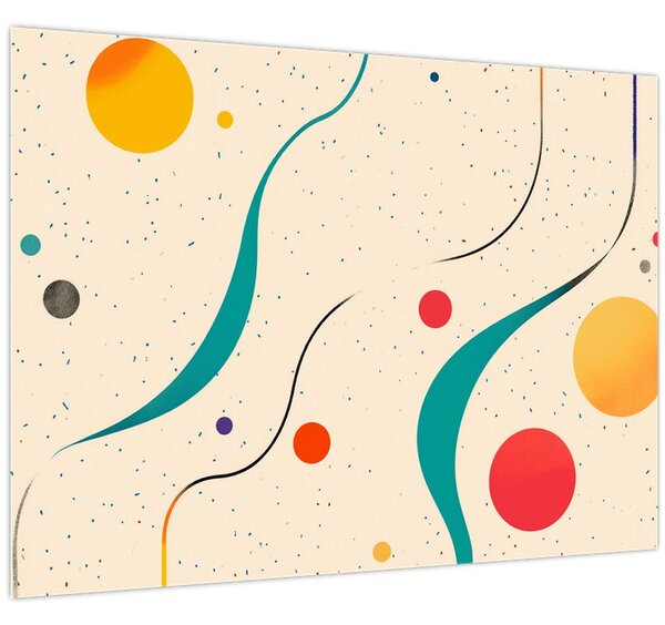 Obraz - Minimalistická farebná ilustrácia (70x50 cm)