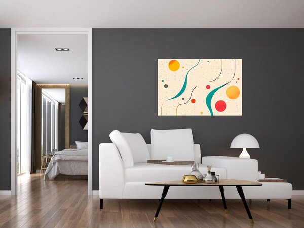 Obraz - Minimalistická farebná ilustrácia (90x60 cm)