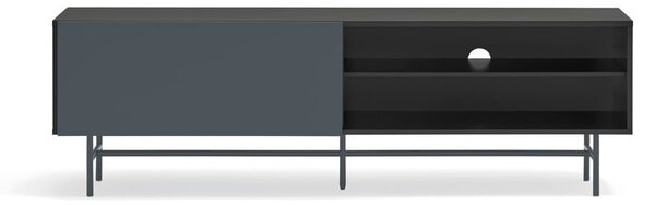 Čierno-antracitový TV stolík 180x56 cm Nube – Teulat