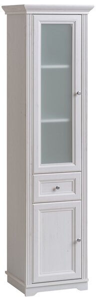 CMD Via Domo - Kúpeľňová skrinka vysoká Palace White - biela - 49x190x43 cm