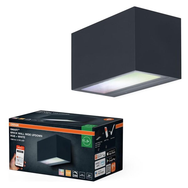 Osram -LED RGBW stmievateľné vonkajšie nástenné svietidlo SMART+ BRICK LED/14W/230V IP44 Wi-Fi