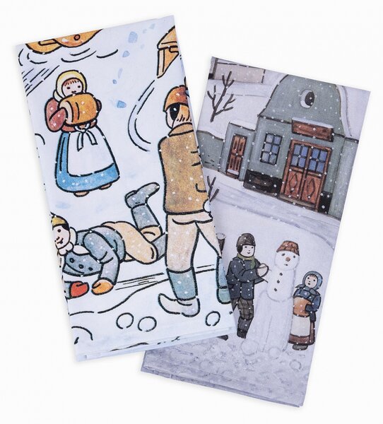 Kuchynské utierky Zima & Zimná zábava