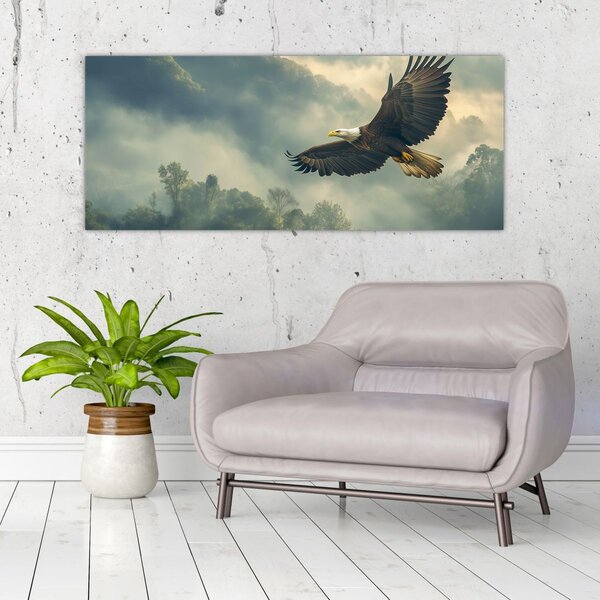 Obraz - Letiaci orol (120x50 cm)