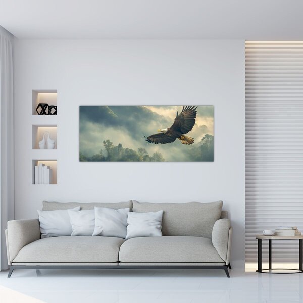 Obraz - Letiaci orol (120x50 cm)