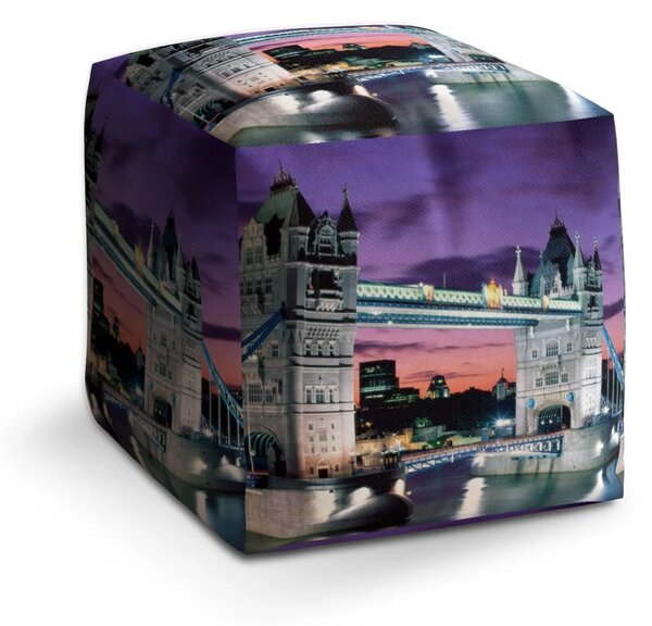 Sablio Taburet Tower Bridge - 40x40x40 cm