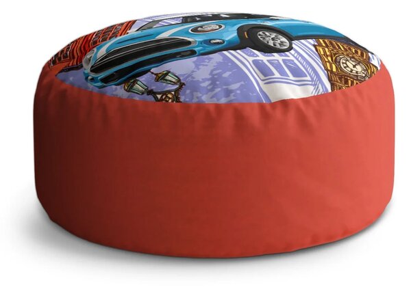 Sablio Taburet Circle Mini sedan Londýn: 38x48 cm