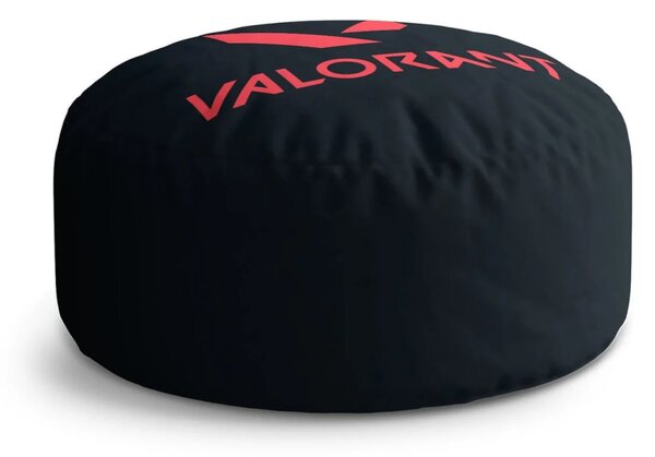Sablio Taburet Circle VALORANT Black: 38x48 cm
