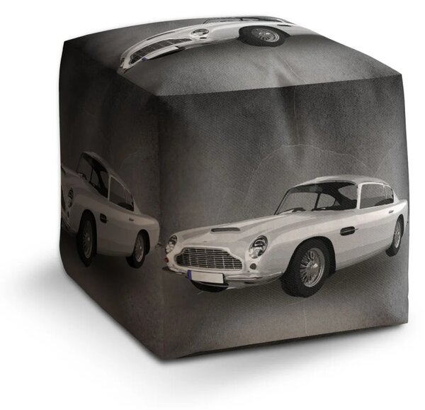 Sablio Taburet Cube Aston Martin Tmavé pozadie - 40x40x40 cm