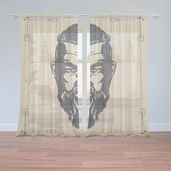 Sablio Záclony Vikingové Pergamen: 2ks 150x250cm