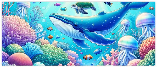 Obraz – Podvodný svet (120x50 cm)