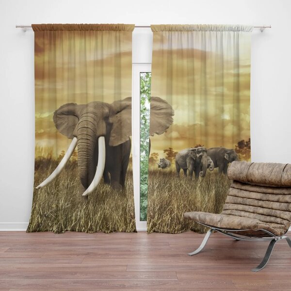 Sablio Záves Slon Africký: 2 ks 140x250 cm